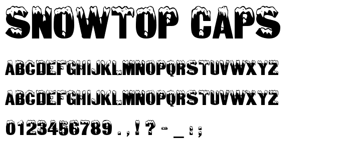 Snowtop Caps font
